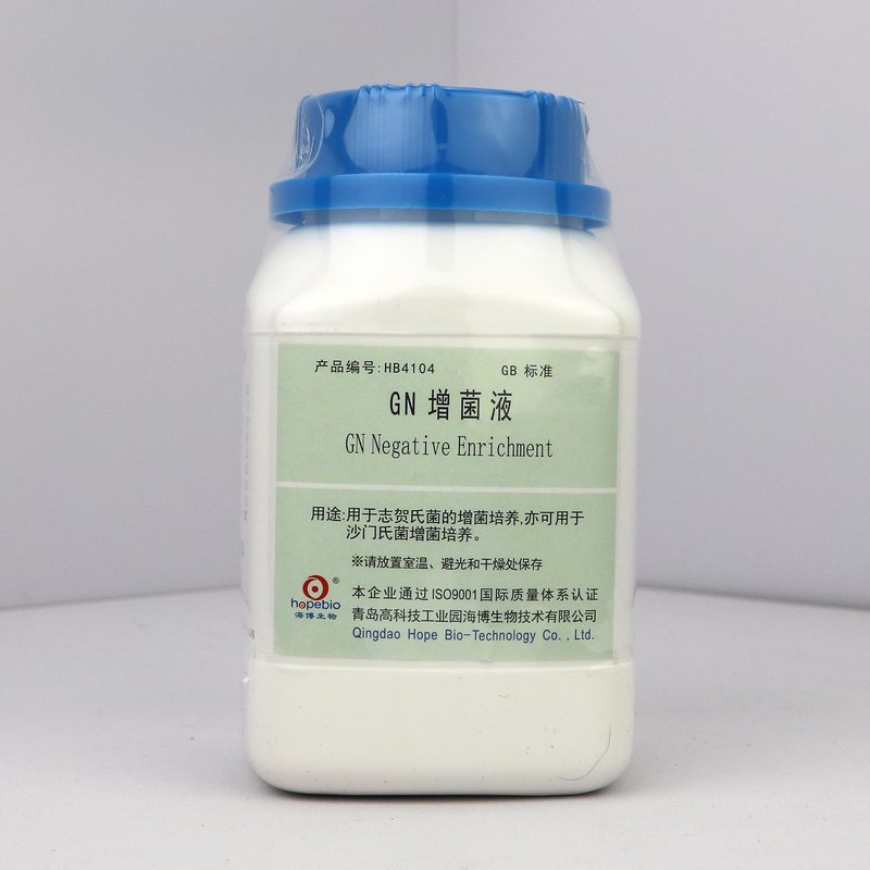 GN增菌液/用于志贺氏菌的增菌培养，亦可用于沙门氏菌增菌培养（GB标准） Gram Negative Enrichment