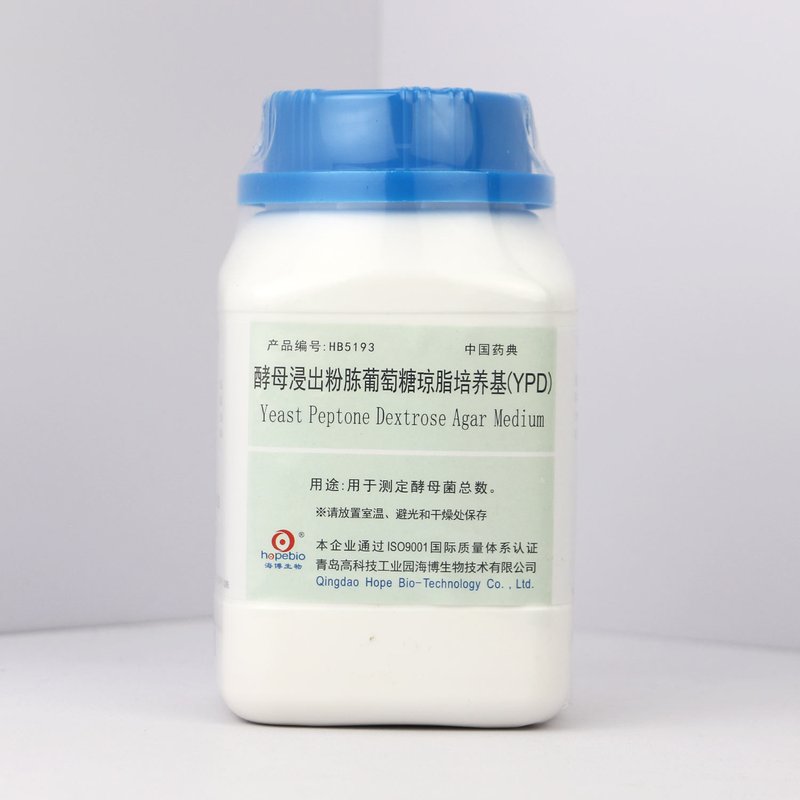 酵母浸出粉胨葡萄糖琼脂培养基（YPD）/用于测定酵母菌总数（中国药典） Yeast Peptone Dextrose Agar Medium