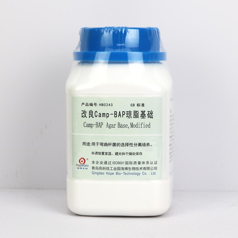 改良Camp-BAP琼脂基础/用于弯曲杆菌的选择性分离培养(GB标准) Camp-BAP Agar Base,Modified