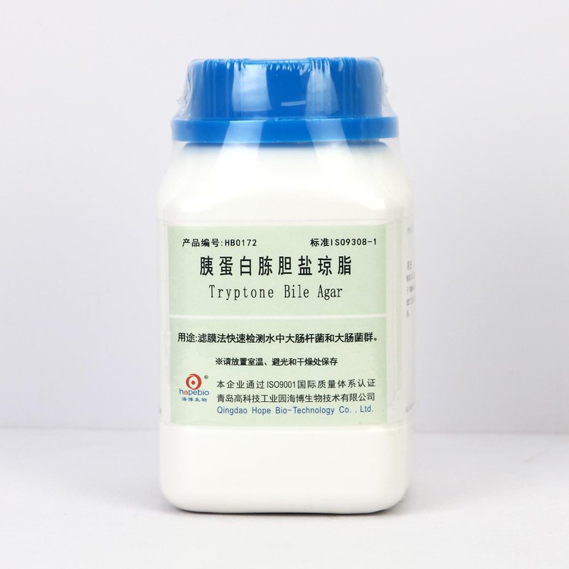 胰蛋白胨胆盐琼脂/滤膜法快速检测水中大肠杆菌和大肠菌群（ISO标准） Tryptone Bile Agar