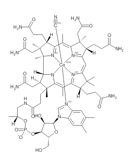 维生素B12(腈钴胺） Cyanocobalamin (Vitamin B12)
