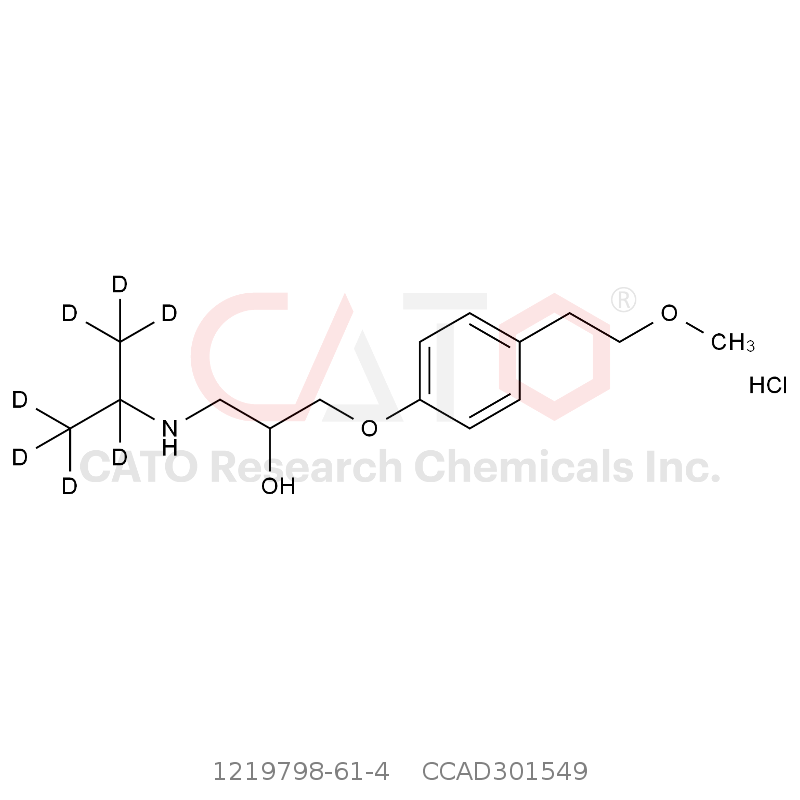 盐酸美托洛尔-D7 Metoprolol-D7 Hydrochloride