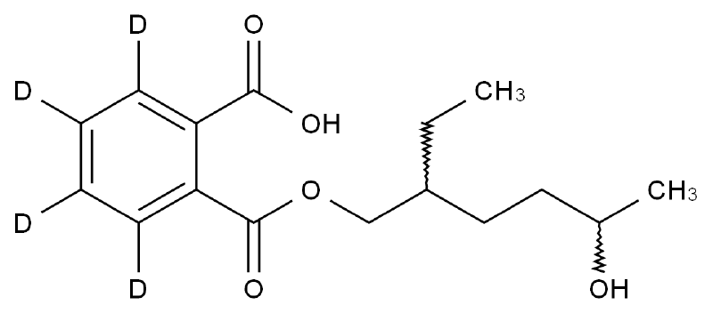 单（2-乙基-5-羟己基）邻苯二甲酸酯-d4 Mono(2-ethyl-5-hydroxyhexyl) Phthalate-d4