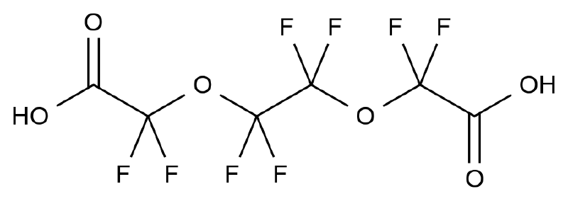 全氟-3,6-二氧杂辛烷-1,8-二酸 2,2'-((Perfluoroethane-1,2-diyl)bis(oxy))bis(2,2-difluoroacetic acid)