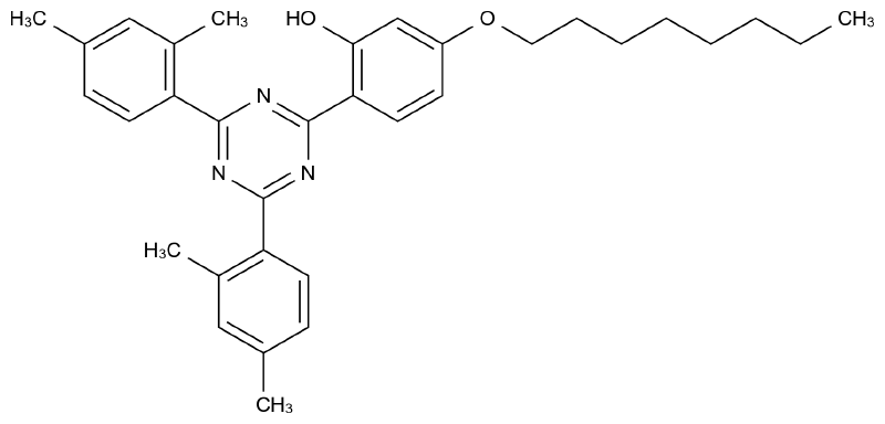 2-[4,6-双(2,4-二甲苯基)-1,3,5-三嗪-2-基]-5-(正辛基氧代)苯酚 2-[4,6-Bis(2,4-dimethylphenyl)-1,3,5-triazin-2-yl]-5-(n-octyloxy)phenol