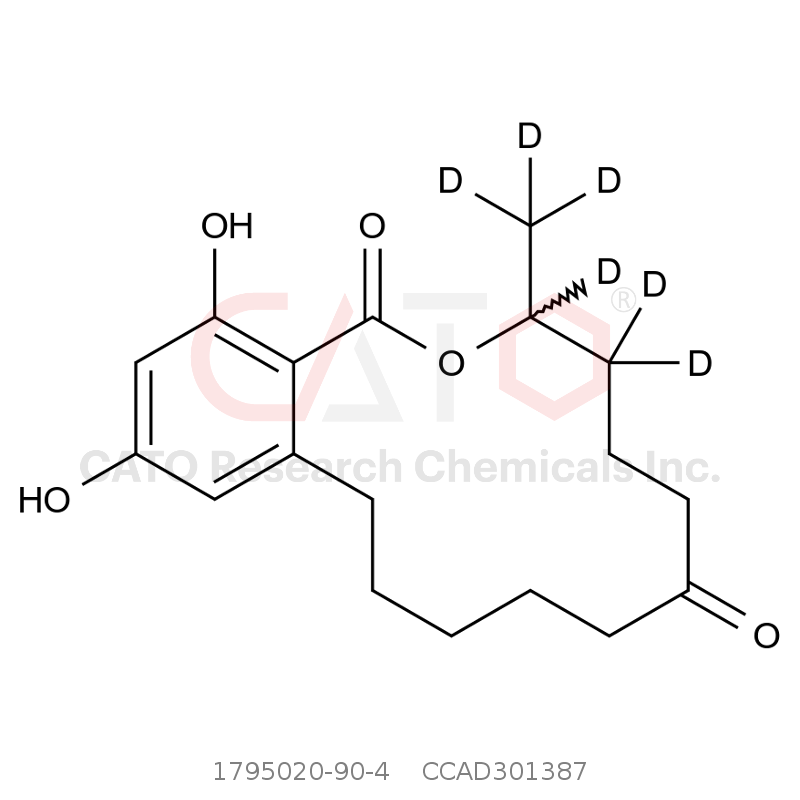 玉米赤霉酮-d6 rac Zearalanone-d6