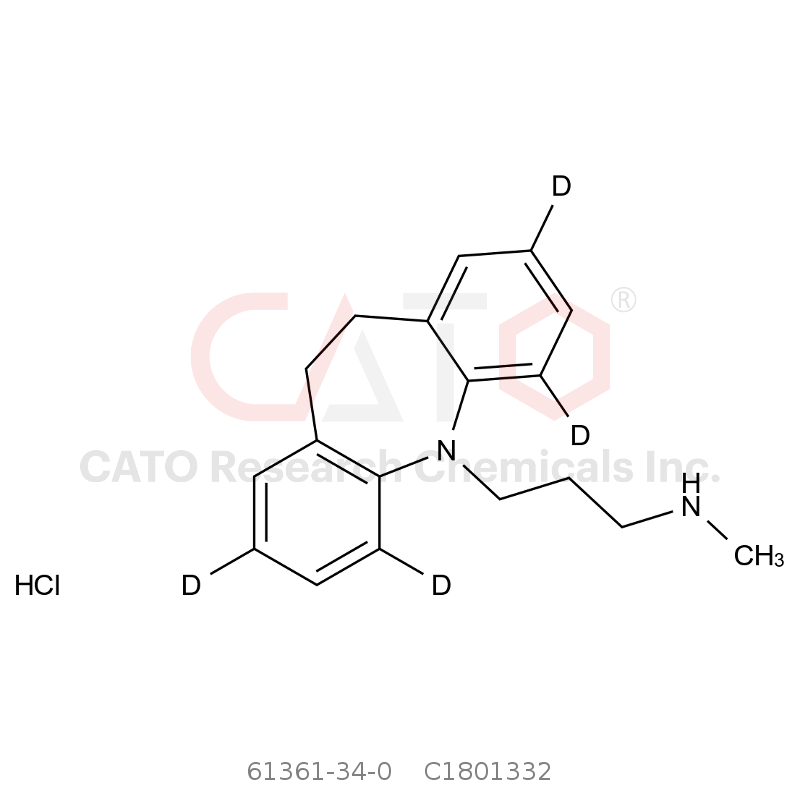地昔帕明-d4盐酸盐 Desipramine-2,4,6,8-d4 HCl