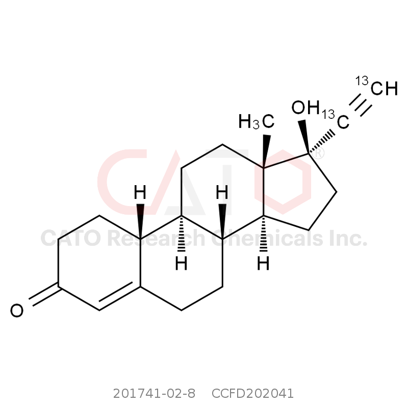[乙炔基-13C2]-炔诺酮 [Ethynyl-13C2]-Norethindrone