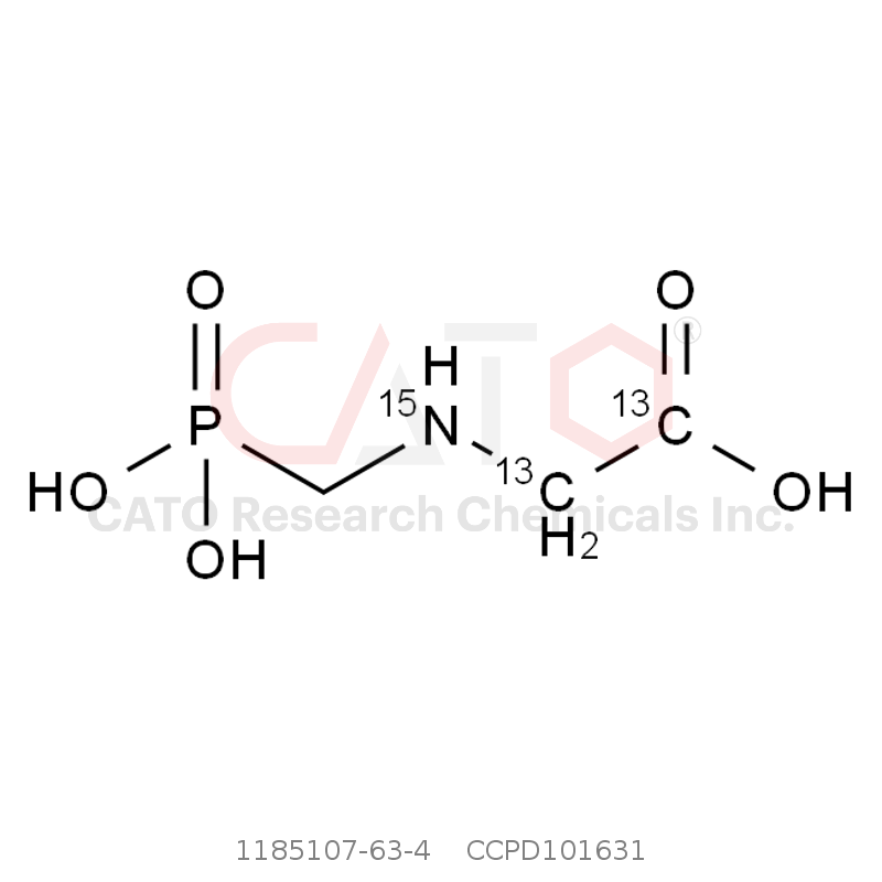 草甘膦-13C2,15N Glyphosate-13C2,15N