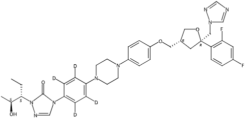 甲醇中泊沙康唑-D4溶液，100μg/mL Posaconazole-d4 Solution in Methanol, 100μg/mL