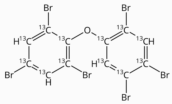 壬烷中2,2',4,4',5,6'-六溴联苯醚-13C12溶液，5μg/mL 2,2',4,4',5,6'-Hexabromodiphenylether-13C12 Solution in Nonane, 5μg/mL