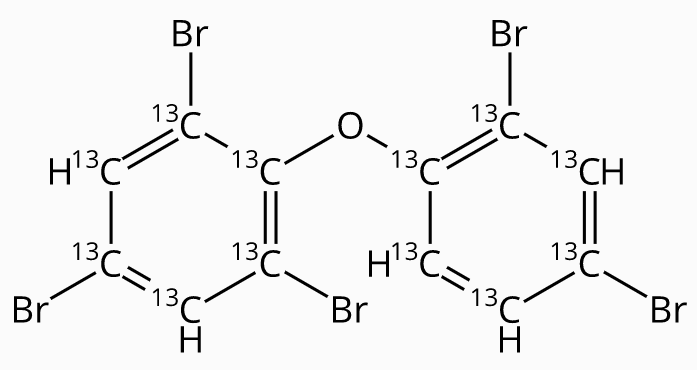 壬烷中2,2',4,4',6-五溴联苯醚-13C12溶液，5μg/mL 2,2',4,4',6-Pentabromodiphenylether-13C12 Solution in Nonane, 5μg/mL