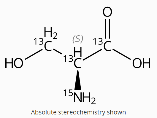 水中L-丝氨酸-13C3,15N溶液，1000μg/mL L-Serine-13C3,15N Solution in Water, 1000μg/mL