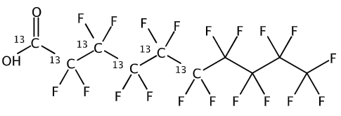 甲醇中全氟癸酸-13C6溶液，5μg/mL Perfluorodecanoic acid-13C6 Solution in Methanol, 5μg/mL