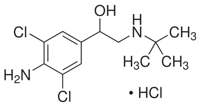 甲醇中盐酸克伦特罗溶液，100μg/mL Clenbuterol hydrochloride Solution in Methanol, 100μg/mL