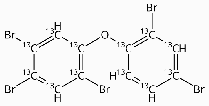 壬烷中2,2',4,4',5-五溴联苯醚13C12溶液，5μg/mL 2,2',4,4',5-Pentabromodiphenylether13C12 Solution in Nonane, 5μg/mL