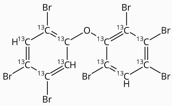 壬烷中2,2',3,4,4',5',6-七溴联苯醚-13C12溶液，5μg/mL 2,2',3,4,4',5',6-Heptabromodiphenylether-13C12 Solution in Nonane, 5μg/mL
