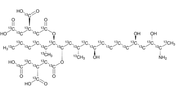 乙腈/水中伏马毒素B1-13C34(FB1-13C34)溶液，2.5μg/mL Fumonisin B1-13C34 Solution in Acetonitrile/Water, 2.5μg/mL
