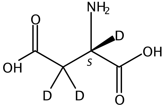 水中L-天门冬氨酸-D3溶液，1000μg/mL L-Aspartic acid-d3 Solution in Water, 1000μg/mL