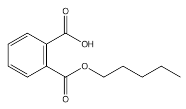乙腈中邻苯二甲酸单正戊基酯溶液，1000μg/mL Monopentyl phthalate Solution in Acetonitrile, 1000μg/mL