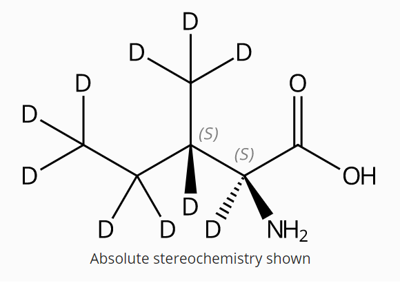 水中L-异亮氨酸-D10溶液，1000μg/mL L-Isoleucine-d10 Solution in Water, 1000μg/mL