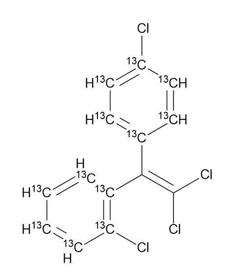 正己烷中2,4'-滴滴伊-13C12溶液，10μg/mL 2,4'-DDE-13C12 Solution in Hexane, 10μg/mL