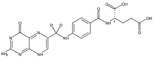 甲醇中叶酸-D2溶液，100μg/mL Folic acid-d2 Solution in Methanol, 100μg/mL