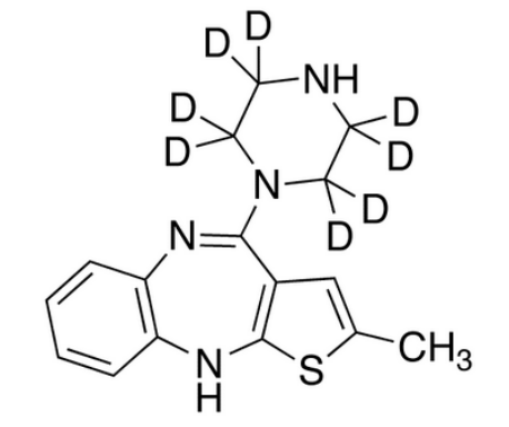乙腈中N-去甲奥氮平-D8溶液，12.5μg/mL N-Demethyl olanzapine-d8 Solution in Acetonitrile, 12.5μg/mL