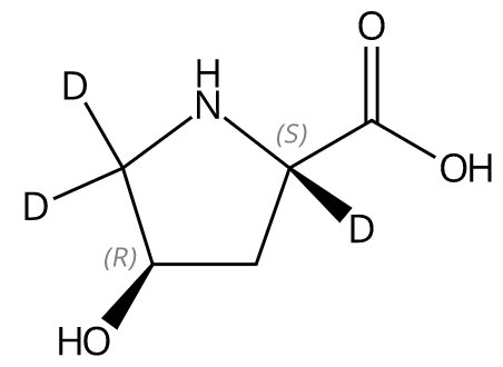 水中羟基脯氨酸-2,5,5-D3溶液，1000μg/mL Hydroxyproline-2,5,5-d3 Solution in Water, 1000μg/mL
