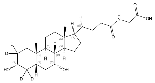 甲醇中甘氨鹅脱氧胆酸-D4溶液，1000μg/mL Glycochenodeoxycholic acid-d4 Solution in Methanol, 1000μg/mL