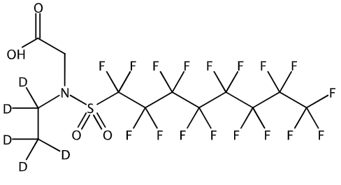 甲醇中N-乙基全氟辛烷磺酰胺乙酸-D5溶液，5μg/mL N-Ethylperfluorooctane sulfonamidoacetic acid-d5 Solution in Methanol, 5μg/mL
