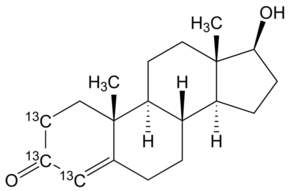 甲醇中睾酮-2,3,4-13C3溶液，10μg/mL Testosterone-2,3,4-13C3 Solution in Methanol, 10μg/mL