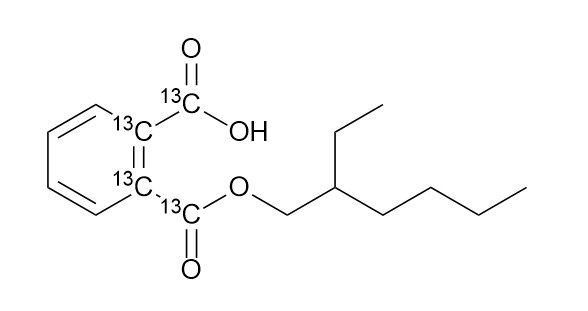甲基叔丁基醚中邻苯二甲酸单(2-乙基己基)酯-13C4溶液，10μg/mL Monoethylhexyl phthalate-13C4 Solution in MTBE, 10μg/mL