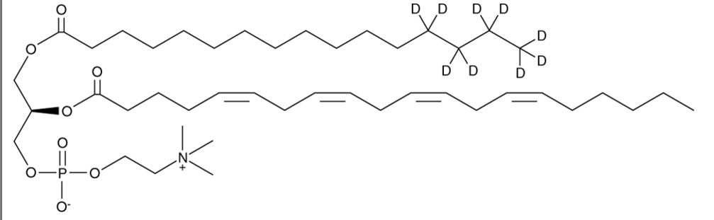 乙醇中1-棕榈酰-2-花生四烯酰-sn-甘油-3-磷酸胆碱-D9溶液，100μg/mL 1-Palmitoyl-2-arachidonoyl-sn-glycero-3-phosphocholine-d9 Solution in Ethanol, 100μg/mL