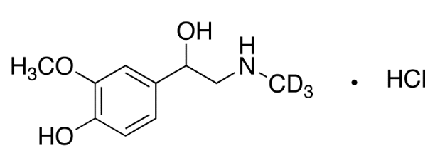 甲醇中DL-变肾上腺素盐酸盐-D3(N-甲基-D3)溶液，100μg/mL DL-Metanephrine-d3 hydrochloride(N-methyl-d3) Solution in Methanol, 100μg/mL