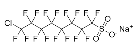 甲醇中8-氯-1,1,2,2,3,3,4,4,5,5,6,6,7,7,8,8-十六氟-1-辛烷磺酸钠盐溶液，50μg/mL 8-Chloro-1,1,2,2,3,3,4,4,5,5,6,6,7,7,8,8-hexadecafluoro-1-octanesulfonic acid sodium salt Solution in Methanol, 50μg/mL