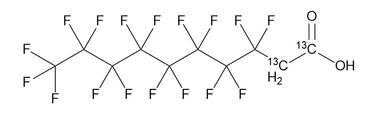 甲醇中2-全氟辛基乙酸-13C2溶液，5μg/mL 2-Perfluorooctyl ethanoic acid-13C2 Solution in Methanol, 5μg/mL