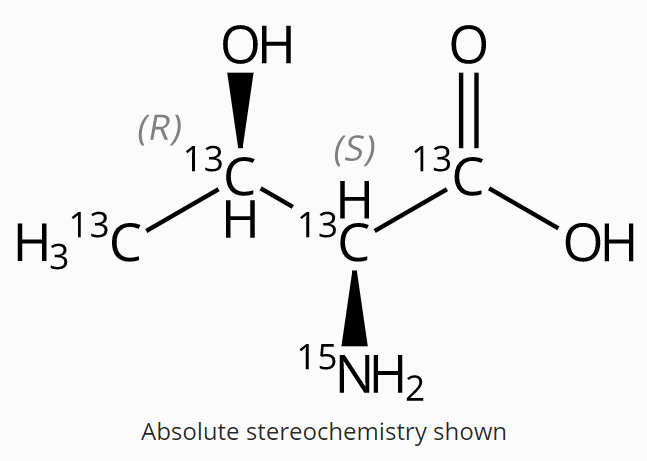 水中L-苏氨酸-13C4,15N溶液，1000μg/mL L-Threonine-13C4,15N Solution in Water, 1000μg/mL