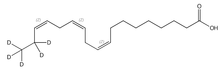 乙酸甲酯中α-亚麻酸-17,17,18,18,18-D5溶液，1000μg/mL α-Linolenic acid-17,17,18,18,18-d5 Solution in Methyl acetate, 1000μg/mL
