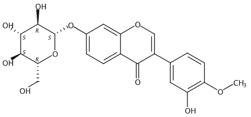 毛蕊异黄酮-7-O-β-D-葡萄糖苷 Calycosin-7-O-β-D-glucoside