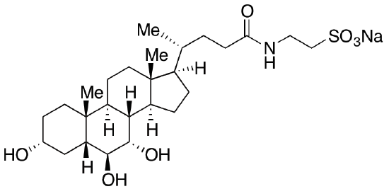 甲醇中牛磺-α-鼠胆酸钠盐溶液，100μg/mL Tauro-α-muricholic acid  sodium salt Solution in Methanol, 100μg/mL