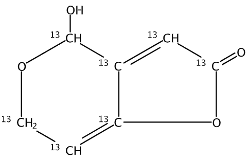 乙腈中展青霉素-13C7溶液，2.5μg/mL Patulin-13C7 Solution in Acetonitrile, 2.5μg/mL