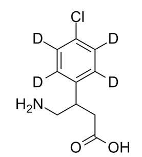 甲醇中巴氯芬-D4溶液，100μg/mL Baclofen-d4 Solution in Methanol, 100μg/mL