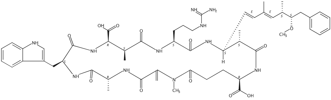 甲醇中微囊藻毒素WR溶液，10μg/mL Microcystin WR Solution in Methanol, 10μg/mL