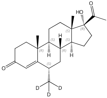 甲醇中甲羟孕酮-D3溶液，100μg/mL Medroxyprogesterone-d3 Solution in Methanol, 100μg/mL