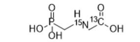 水中草甘膦-2-13C,15N溶液，100μg/mL Glyphosate-2-13C,15N Solution in Water, 100μg/mL
