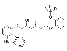 甲醇中卡维地洛-D3溶液，100μg/mL Carvedilol-d3 Solution in Methanol, 100μg/mL