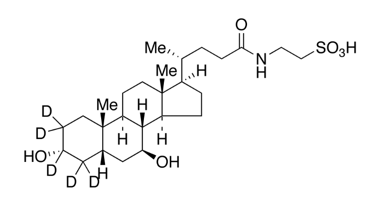 甲醇中牛磺熊脱氧胆酸-D5溶液，100μg/mL Tauroursodeoxycholic-d5 acid Solution in Methanol, 100μg/mL