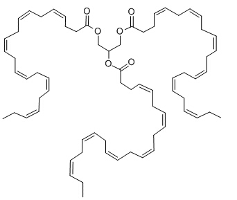 正己烷中二十二碳六烯酸甘油三酯(cis-4,7,10,13,16,19)溶液，100μg/mL Tridocosahexaenoin Solution in Hexane, 100μg/mL