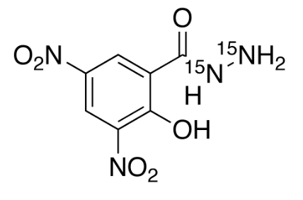甲醇/水中3,5-硝基水杨酰肼-15N2溶液，100μg/mL 3,5-Dinitrosalicylhydrazide-15N2 Solution in Methanol/Water, 100μg/mL